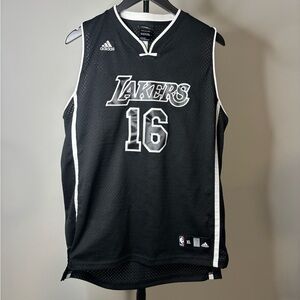 adidas Black and White Basketball Jersey with Contrast Trim